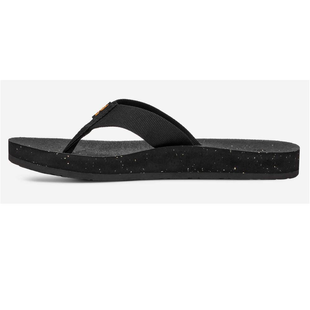 NWT Teva Women's Black Reflip Slip On Flip Flop Size 8 - Picture 2 of 9